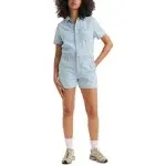 Levi's New - Levi's Women's Short Sleeve Romper Denim Shortalls, Light