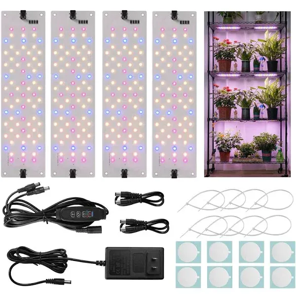 Grow Lights for Indoor Plants 40W Ultra-Thin Panel 300LEDs Full Spectrum Grow...