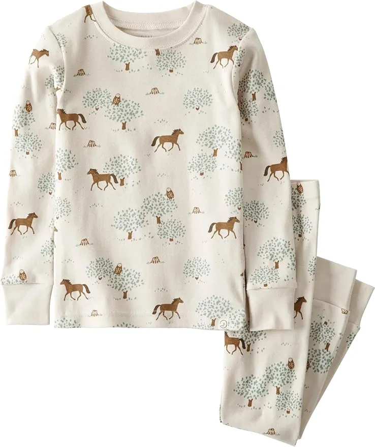 Little Planet by Carter's Baby Organic Cotton Wild Horses Pajamas Set