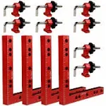 YYinno Clamping Squares for Woodworking, 6.3" x 6.3" 90 Degree Positioning Squares Right Angle Corner Clamps for Woodworking, 16 x 16cm Aluminum Alloy