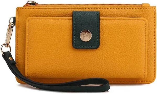 MKF Collection by Mia K. Women's Olympe Vegan Leather Wristlet Wallet