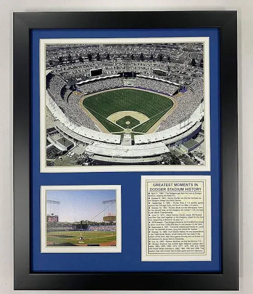 Legends Never Die Los Angeles Dodgers Dodger Stadium Framed Memorabilia