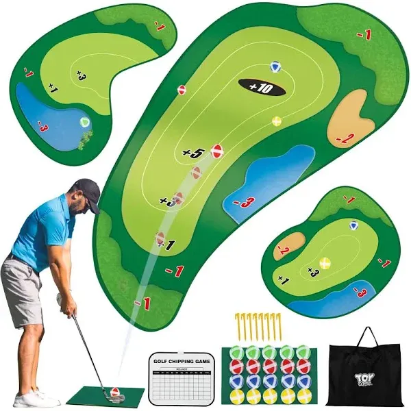 Chipping Golf Game Mat Set