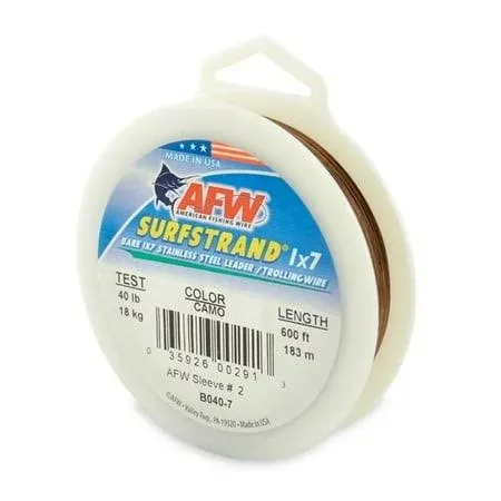 AFW Surfstrand Bare 1x7 Stainless Steel Leader Wire