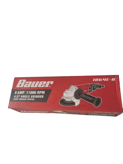 Bauer 8 Amp 4-1/2 in. Trigger Grip Angle Grinder