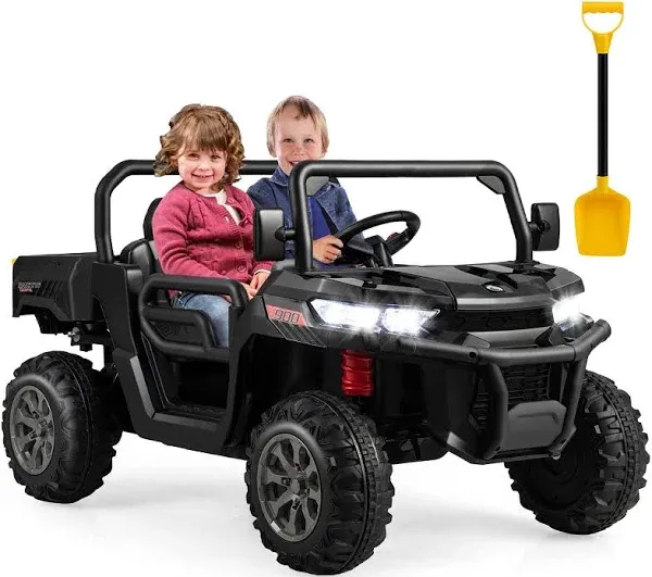 Costzon Ride On Dump Truck with Remote Control, 12V 24 V Electric Kids