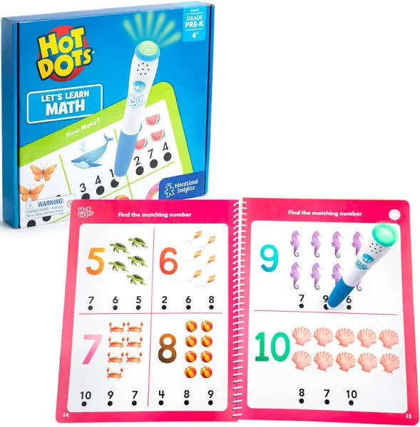 Educational Insights Hot Dots Let's Learn Pre-K Math