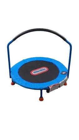 Little Tikes Easy Store 3ft Round Trampoline Exercise Trampoline