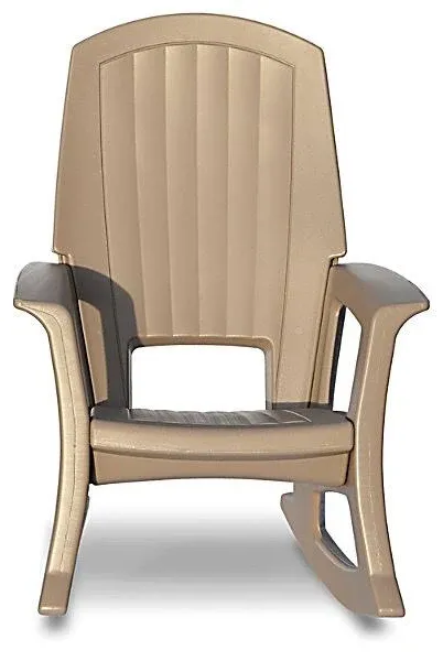 Rockaway Heavy Duty All-Weather Outdoor Rocking Chair, Taupe