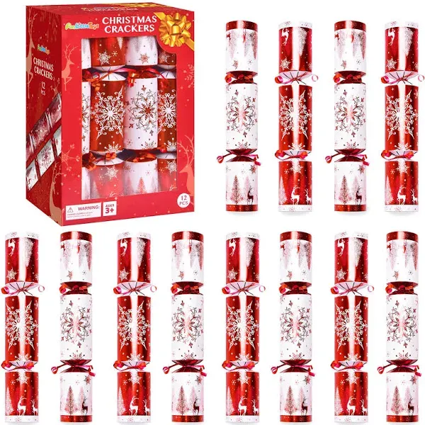 Fun Little Toys 12pcs Christmas Crackers