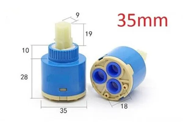 XUCHUAN Diameter 35mm Ceramic Faucet Cartridge Replacement for Single Handle Kitchen Basin Shower Faucet Part