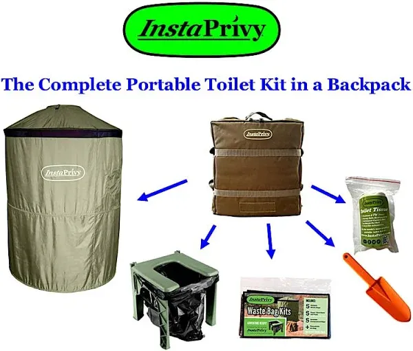 InstaPrivy Portable Toilet Kit