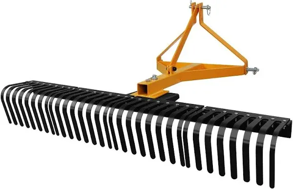 CHEINAUTO 3 Point-Attach 5 FT Landscape Rock Rake