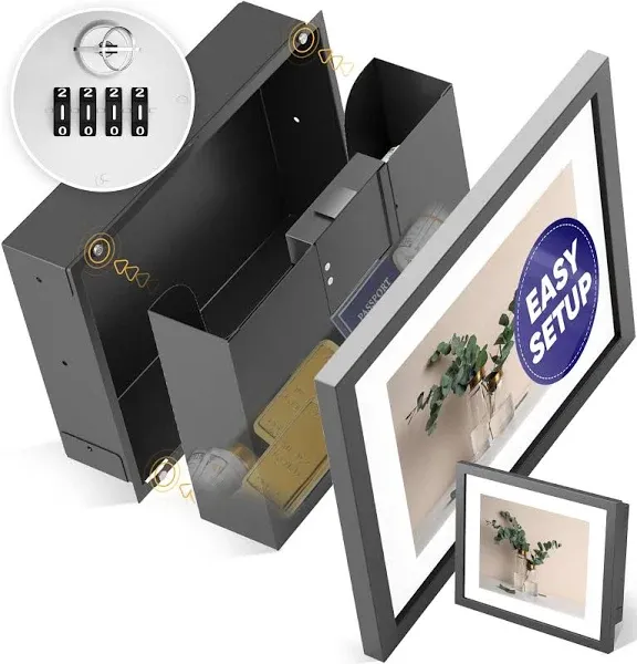 Elder Welder® Hidden Wall Safe | 100% Real Replaceable Picture Frame Included...