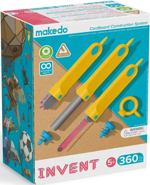 Makedo Invent Upcycled Cardboard Construction Toolkit