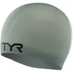 TYR Wrinkle Free Silicone Swim Cap Grey