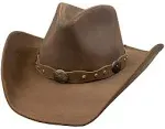 Stetson Roxbury Leather Hat - Mocha