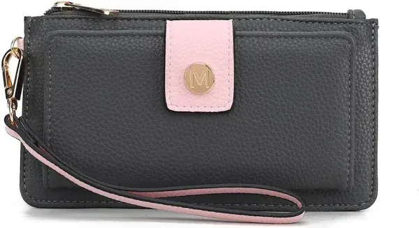 MKF Collection by Mia K. Women's Olympe Vegan Leather Wristlet Wallet