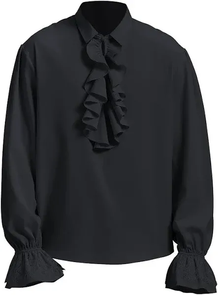 Victorian Renaissance Steampunk Pirate Ruffle Shirt