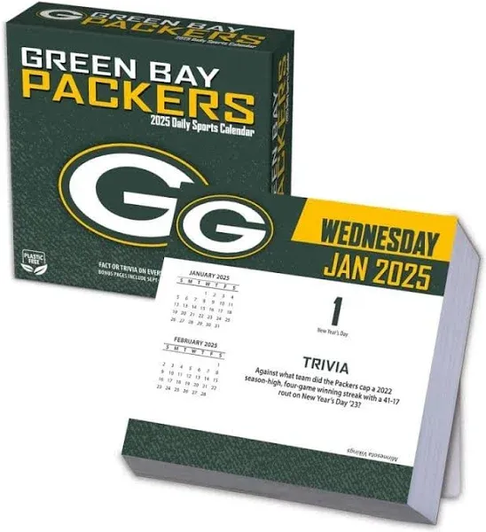 NFL Green Bay Packers 2025 Desk Calendar