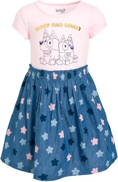 Bluey Bingo Girls Dress Toddler to Little Kid