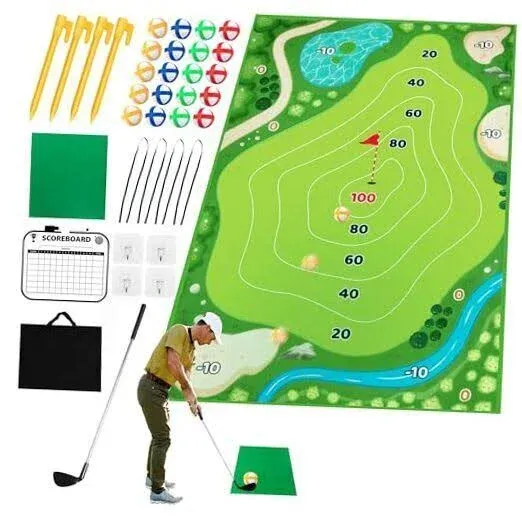 Chipping Golf Game Mat Set