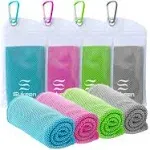 Sukeen [4 Pack] Cooling Towel 40"x12",Ice Towel,Soft Breathable Chilly Towel,Mic