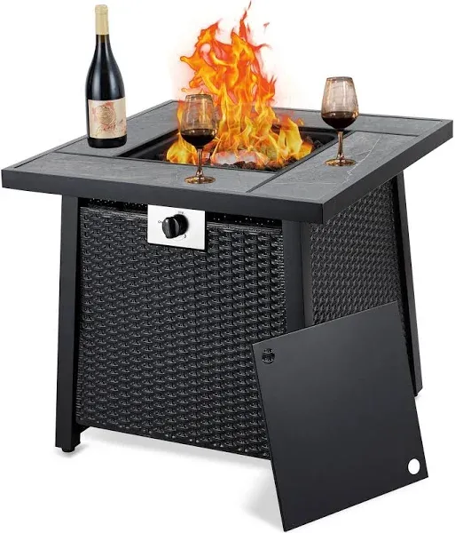 PioneerWorks 28 Inch Propane Fire Pit Table