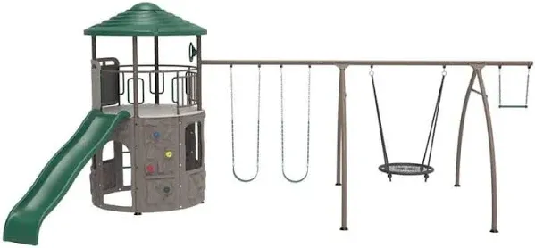 Lifetime Adventure Tower w/ Spider Swing - Earthtone