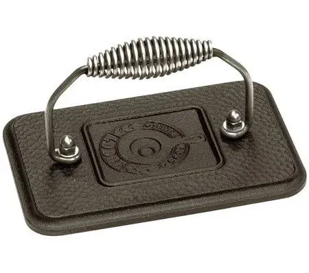 Lodge LGP3 Rectangular Cast Iron Grill Press