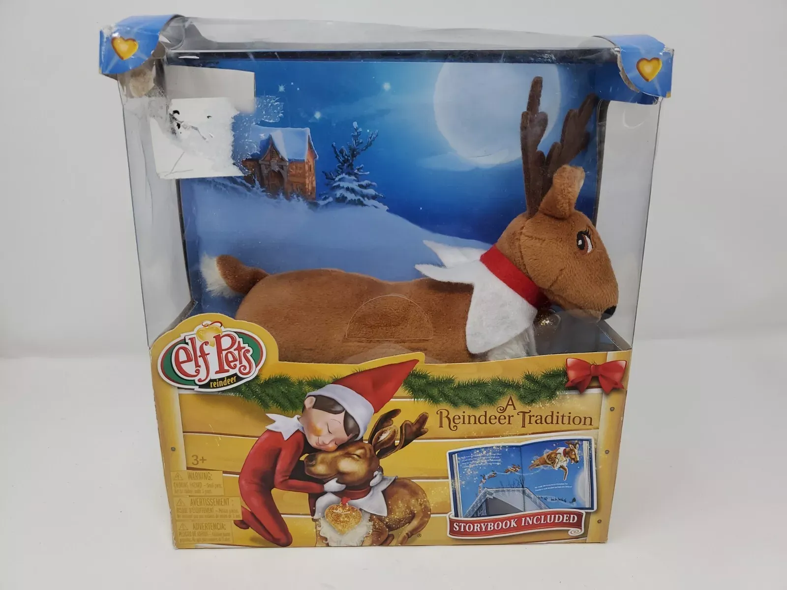 New! Elf Pets: A Reindeer Tradition Storybook &amp; Plush The Elf On The Shelf Pets