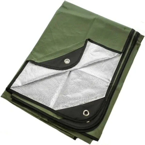 Heavy Duty Survival Blanket Insulated Thermal Reflective Tarp 60x82 All Weather