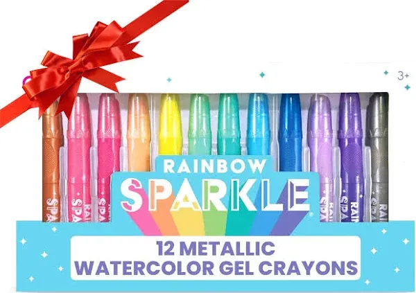 Rainbow Sparkle Metallic Gel Crayons