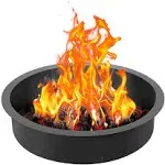 VEVOR Fire Pit Ring Round 40 Outer 36 Inner Steel Liner DIY Campfire Firepit YXHH36INCH157GUFLV0