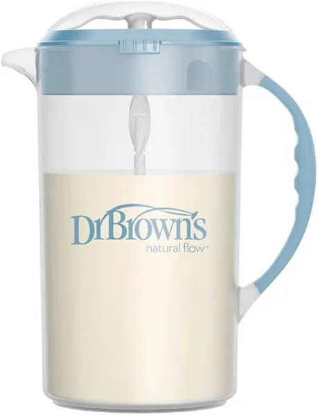 Dr Brown&#039;s Dark Blue Baby Formula Mixer Pitcher 32oz Easy Clean BPA Free