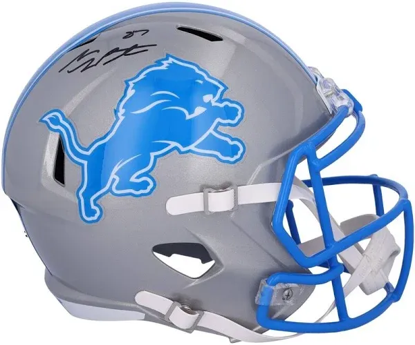 Sam LaPorta Detroit Lions Riddell Autographed Speed Replica Helmet