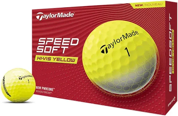 Men&#039;s TaylorMade SpeedSoft Golf Balls - Yellow