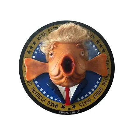 TrumpTrout Talking Fish with Funny-Fish Head Figure &amp;-Trump&#039;s  Brilliant Speech;