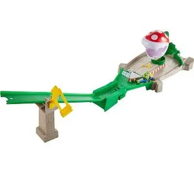 Hot Wheels Mario Kart Piranha Plant Slide Track Set