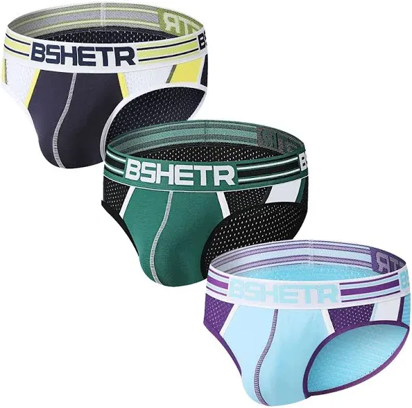 Men's Cotton Low Rise Underwear Briefs (5-Pack)