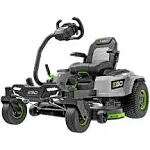 EGO POWER+ 42 Zero Turn Radius Lawn Mower Kit with e-STEER Technology with 4 x 12Ah Batteries & Charger