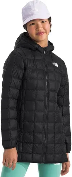 EUC The North Face GIRLS Lightweight ThermoBall Parka, black, size large (14-16)