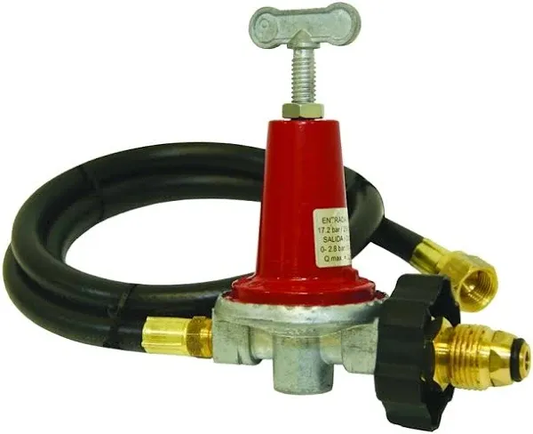 Bayou Classic 48-in LPG Hose / High Pressure Adjustable Regulator 5HPR-40