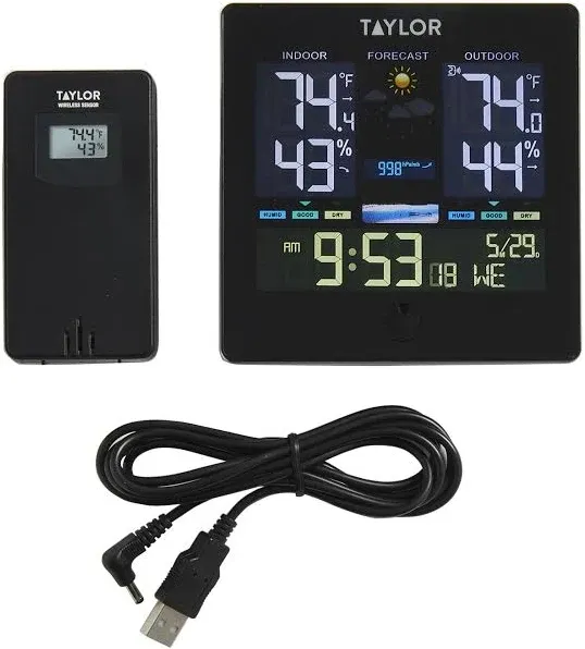 Taylor Digital Wireless Deluxe Indoor Outdoor Thermometer