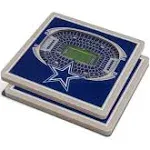 3D NFL Stadium Coaster Set - Dallas Cowboys