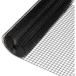 Fencer Wire Welded Wire 16 Gauge Vinyl Coated Black 24"x100' 1"x1"