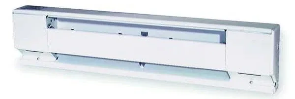 Dayton 3Ug79 60&#034; Electric Baseboard Heater, White, 1250W, 120V