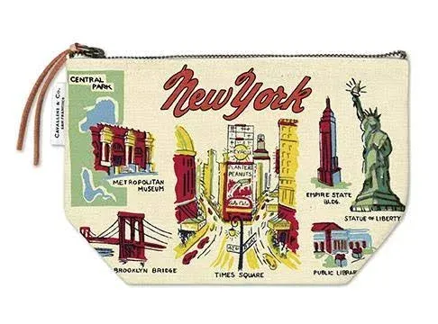 Cavallini NYC Icons Vintage Zipper Pouch