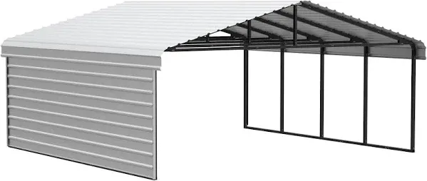 Arrow 20 x Carport with 2-sided Enclosure