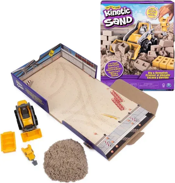 Kinetic Sand Dig & Demolish Truck Playset